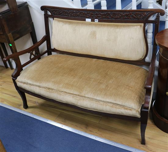 An early 20th century two seater sofa W.125cm